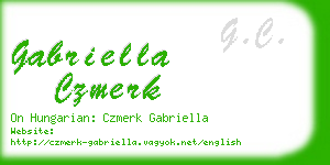 gabriella czmerk business card